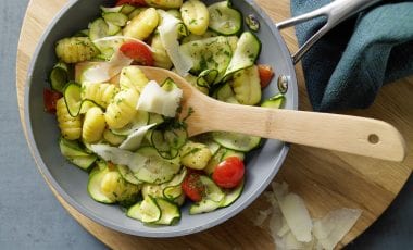 Courgette and tomatoes