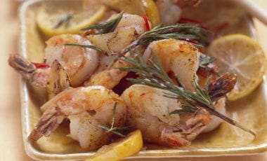 Garlic prawns