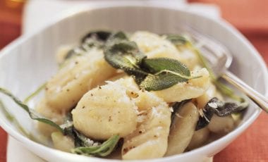 Potato gnocchi with sage butter