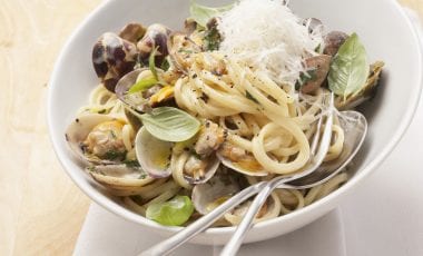 Pasta with clams