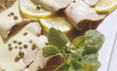 Roast veal in tuna sauce