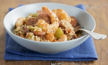 Creole rice with prawns