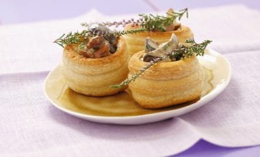 Mushroom vol-au-vents