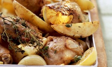 Garlic chicken with lemon