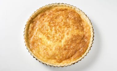 Quiche with mountain cheese
