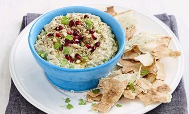 Oriental aubergine puree