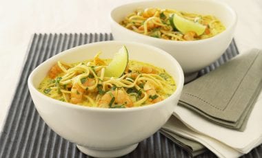 Noodle coconut milk soup (Laksa)