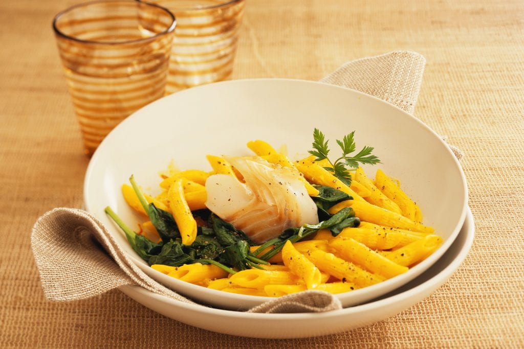 Pasta with smoked haddock and spinach FreshMAGAZINE
