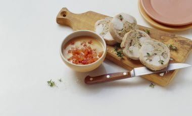 Italian stuffed rabbit saddle