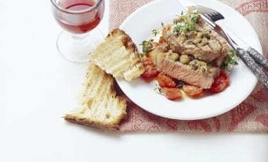Italian-style steak with capers