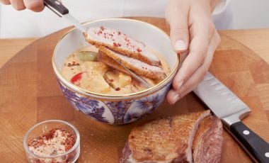 Red curry with duck breast