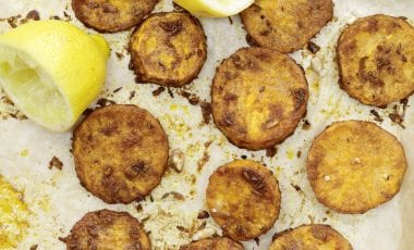 Spicy sweet potato slices