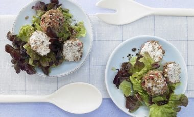 Peppered cream cheese balls