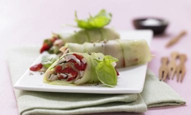 Fresh cucumber rolls