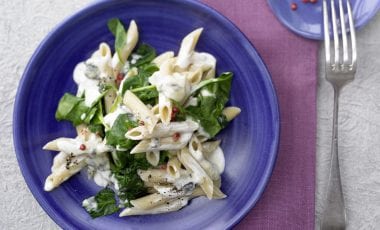 Creamy spinach pasta