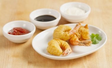 Prawns in pastry