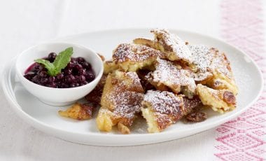 Kaiserschmarrn with cranberries