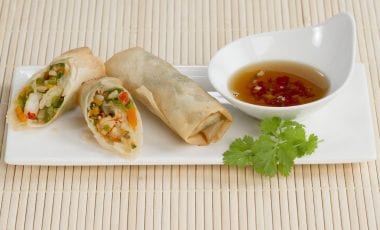 Spring roll with prawns