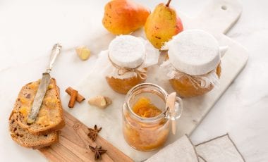 Pear and ginger compote