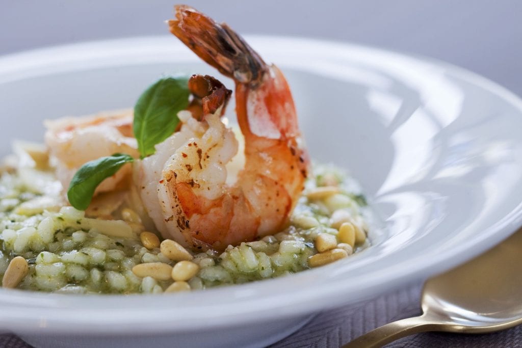 Prawn risotto with pesto - FreshMAGAZINE