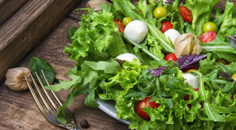 Light salad on a hot day