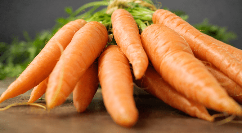 Carrots with vitamin A and beta-carotene