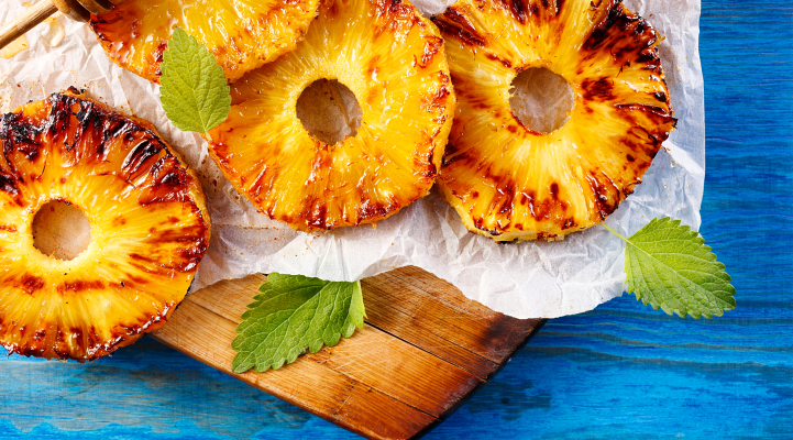 Grilled pineapple