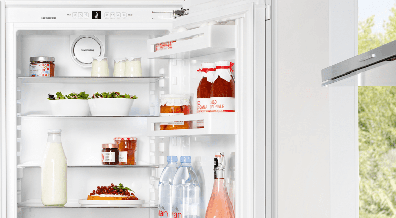 Milk in a Liebherr fridge