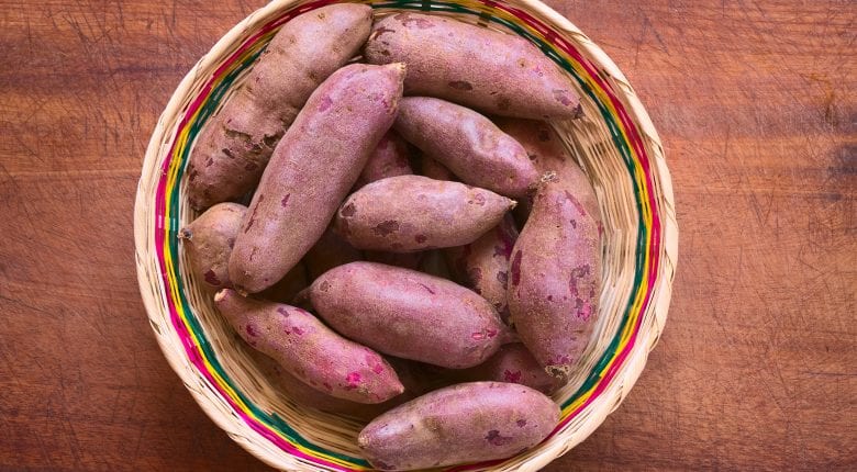 Sweet potatoes in a bowl