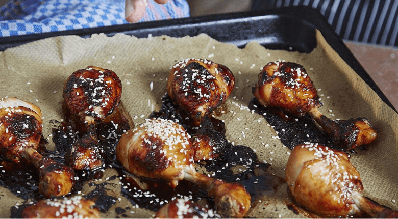 Tasty Children's Lunch Chicken Drums Marinated Meal