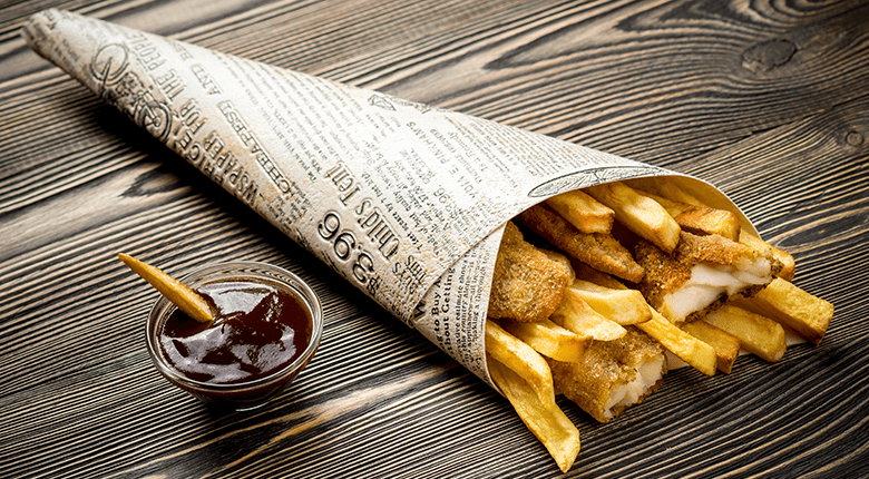 Newspaper-fish-and-chips