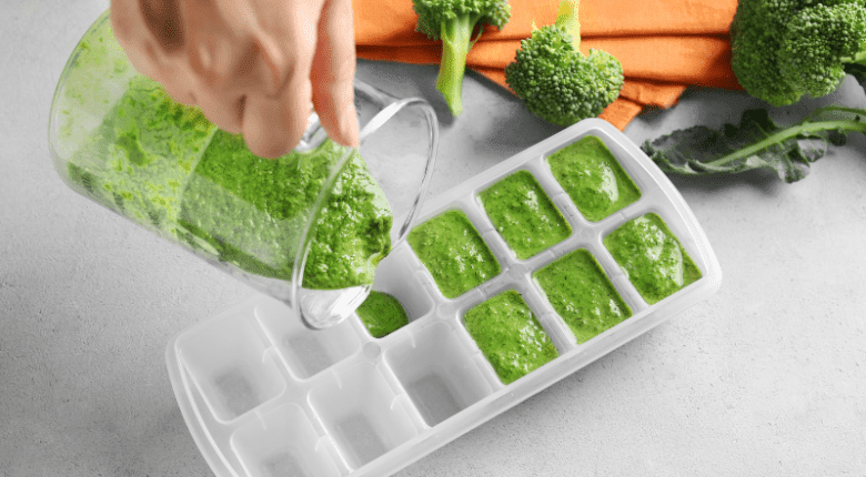 Frozen baby food