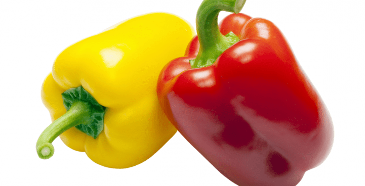 Red pepper and yellow pepper