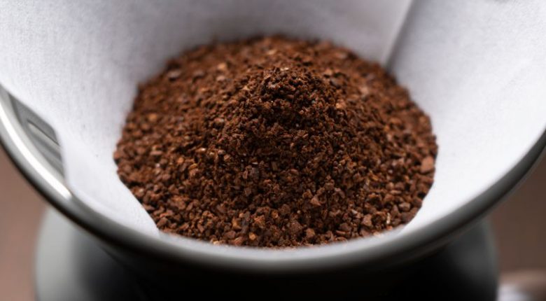 Grind coffee in a filter