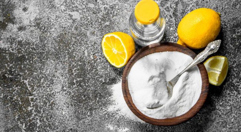 Lemon with baking soda