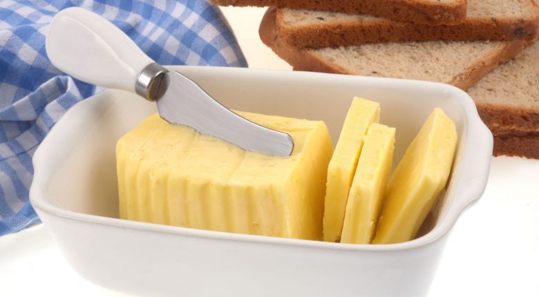 Butter in a small plate