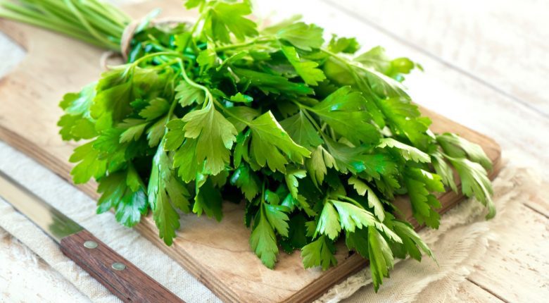 Parsley in a kitchen