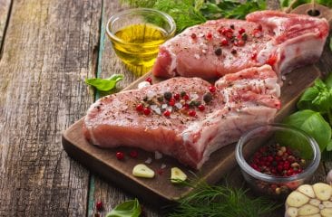 Grilled Pork Chops with Grapefruit-Rosemary Glaze Grilled Pork Chops with Grapefruit-Rosemary Glaze