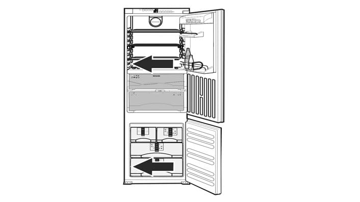 Комбиниран модел (хладилник + фризер) Либхер с Биофреш