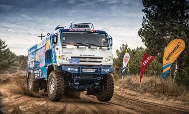 Камаз, оборудван с новия 13 литров двигател Либхер, стартира Рали Дакар 2018