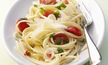 Спагети с домати и чили