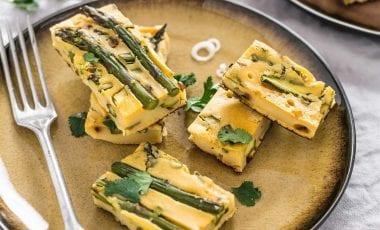 Омлет с аспержи без яйца