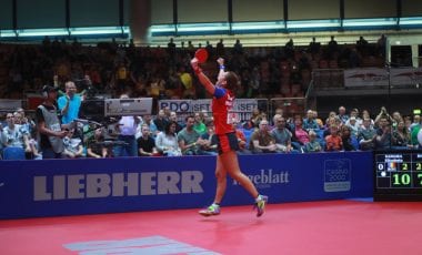 Liebherr a susținut victoria României la tenis de masă