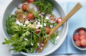 Ensalada de rúcula con sabor a fruta Ensalada de rúcula con sabor a fruta