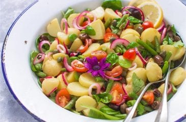Insalata pantesca con fagiolini e fave Insalata pantesca con fagiolini e fave