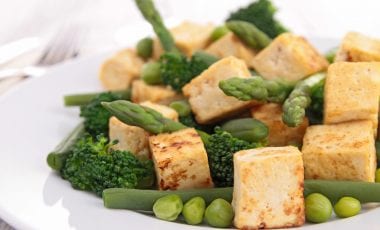 Tofu con verdure