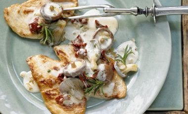 Leichtes Jägerschnitzel