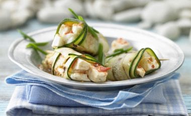 Zucchini-Schafskäse-Röllchen