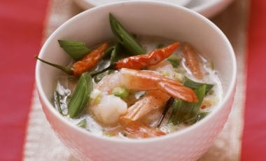 Asiatische Garnelensuppe