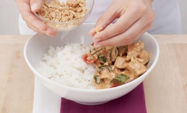 Thai-Curry mit geschmortem Schweinefleisch